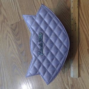 Luxe de Ville pink glitter kitty purse